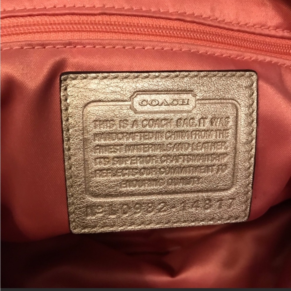 Hp Coach Python Snake Leather Large Satchel Cross… - image 4